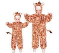 W WIDMANN MILANO Party Fashion - Costume per bambini giraffa, tuta in peluche, costume da animale, costumi di carnevale, festa a tema
