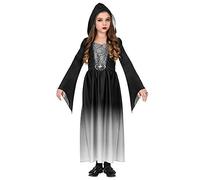 W WIDMANN MILANO Party Fashion - Costume per bambini Gothic ragazza, abito con cappuccio, vampiro, succhiasangue, Halloween