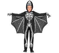 W WIDMANN MILANO Party Fashion - Costume per bambini scheletro pterodattilo, tuta con ali, dinosauro, travestimento Halloween