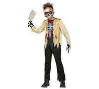 W WIDMANN MILANO Party Fashion - Costume per bambini Scheletro zombie, 3 pezzi, horror, psicopatico, killer, non morto, Halloween