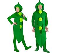 W WIDMANN MILANO Party Fashion - Costume pisello, tuta, fagiolo, verdura, in maschera, carnevale