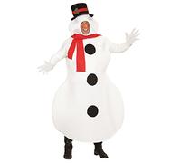W WIDMANN MILANO Party Fashion-Pupazzo di Neve Widmann Costume Adulto, Multicolore, (Taglia Unica), 2877