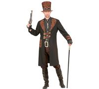 W WIDMANN MILANO Party Fashion - Costume steampunk, cappotto con camicia, cappello, per carnevale