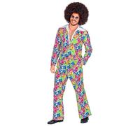 W WIDMANN MILANO Party Fashion - Costume stile anni '70 groovy, giacca e pantaloni, completo, Disco Fever