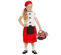 W WIDMANN MILANO Party Fashion, costume Tadina per bambini, gilet, gonna con borsa, sciarpa, comfort ottimale, taglia 140 cm, versatile per le feste, facile da pulire, design colorato