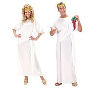 WIDMANN MILANO PARTY FASHION - Costume Toga, bianco, dea greca/dio, romano, costumi in maschera