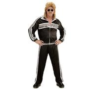 W WIDMANN MILANO Party Fashion - costume tuta, completo anni '80, tuta da jogging, stile retrò, costume cattivo gusto, costumi in maschera