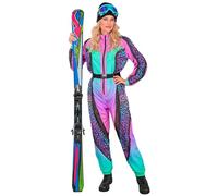 W WIDMANN MILANO Party Fashion - Tuta da sci da donna, tuta con cintura, costume con motivo animale, per carnevale, après-ski e festival