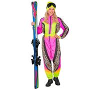 W WIDMANN MILANO Party Fashion - Tuta da sci da donna, tuta con cintura, costume con motivo animale, per carnevale, après-ski e festival
