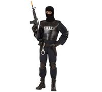 Costume Carnevale Adulto Swat Travestimento Polizia Corpi Speciali PS 22801