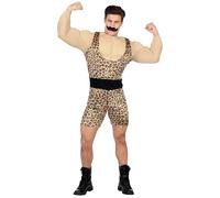 W WIDMANN MILANO Party Fashion - Costume da uomo forte, tuta con camicia muscolare, culturista, carnevale