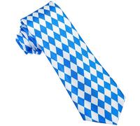 W WIDMANN MILANO Party Fashion - Cravatta bavarese | Accessorio blu e bianco per l'Oktoberfest, le feste popolari, il Carnevale e le feste a tema