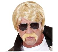 W WIDMANN MILANO Party Fashion Halloween Parrucca Agente segreto con barba e occhiali Men, Biondo, Standard, D7599