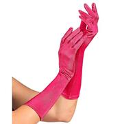 W WIDMANN MILANO Party Fashion - Eleganti guanti in raso ed elastan, 40 cm, accessorio per costumi da showgirl, carnevale