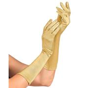 W WIDMANN MILANO Party Fashion - Eleganti guanti in raso | Lunghezza 40 cm, con elastan, accessorio per costumi da showgirl, carnevale e feste a tema