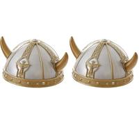 W WIDMANN MILANO Party Fashion - Elmo da vichingo per bambini, in plastica dura, copricapo, accessorio, carnevale (Confezione da 2)