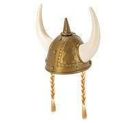 W WIDMANN MILANO Party Fashion - Elmo vichingo con corna, accessorio per costume da barbaro per carnevale, Halloween e feste a tema