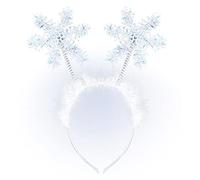 W WIDMANN MILANO Party Fashion- Fiocchi di Neve Typefancy Cerchietto Adulto, Multicolore, Taglia unica, 5680