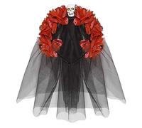 W WIDMANN MILANO Party Fashion - fascia con rose e velo, Dia de los Muertos, Giorno dei Morti, sposa scheletrica