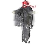 W WIDMANN MILANO Party Fashion, Figura animata del Tristo Mietitore, Design accattivante, Occhi illuminati, Sensore sonoro, Misura ideale 46 cm, Versatile per tutte le feste, Facile da usare