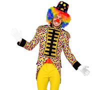 W WIDMANN MILANO Party Fashion - frac da sfilata, coriandoli, arcobaleno, CSD, direttore di circo, divisa da guardia, clown, showman, festa a tema, carnevale