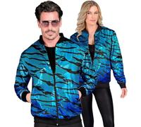 W WIDMANN MILANO Party Fashion - Giacca bomber con paillettes per adulti, completo da festa per festival, carnevale