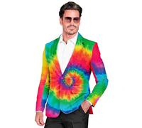 Widmann Neon Tie Dye Party Fashion Jacket (Jacket) (L) Rainbow