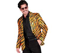 W WIDMANN MILANO Party Fashion - Giacca con Paillettes da Uomo, Blazer Disco Anni '70 per Festival e Carnevale