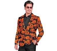 W WIDMANN MILANO Party Fashion - Giacca da uomo, effetto fluorescente | Giacca da completo con effetto luminoso sotto la luce UV, per Halloween, feste a tema, Carnevale