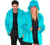 W WIDMANN MILANO Party Fashion - Giacca in eco-pelliccia da donna e uomo | Giacca di peluche per costumi, carnevale, festival, feste a tema, discoteca e look da festa appariscenti