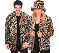 W WIDMANN MILANO Party Fashion - Giacca in pelliccia sintetica per donna e uomo, giacca in peluche, costume, abito da festa per carnevale e festival