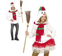 W WIDMANN MILANO Party Fashion - Giacca in pile con cappuccio, design invernale, costume di Natale