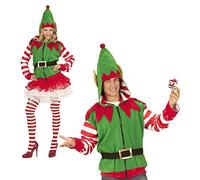 W WIDMANN MILANO Party Fashion-Elfo Aiutante di Babbo Natale Costume Adulto, Multicolore, (L/XL), 7039