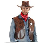 W WIDMANN MILANO Party Fashion - Gilet da cowboy, sceriffo, ranger, rodeo, wild west, costumi in maschera