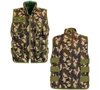 W WIDMANN MILANO Party Fashion - Gilet da intervento per adulti, gilet da costume con toppe intercambiabili, per travestimenti da poliziotto, SWAT, FBI o militare