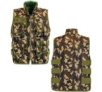 W WIDMANN MILANO Party Fashion - Gilet da intervento per bambini, gilet da costume con toppe intercambiabili, per travestimenti da poliziotto, SWAT, FBI o militare