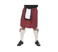 W WIDMANN MILANO Party Fashion - Gonna scozzese per adulti, gonna a quadri, kilt, tartan, carnevale, festa a tema