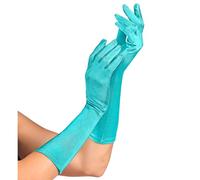 W WIDMANN MILANO Party Fashion - Guanti in raso con spandex, 1 paio, lunghezza 40 cm, accessorio, anni '20, carnevale