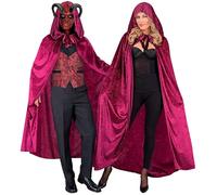 W WIDMANN MILANO Party Fashion - Mantello per adulti, mantella, fantasma, vampiro, costume di Halloween