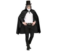 W WIDMANN MILANO Party Fashion - Mantello per adulti, nero, accessorio per vampiro, diavolo, fata cattiva