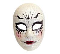 W WIDMANN MILANO Party Fashion - Maschera viso di bambola, horror, clown, plastica, bambola di porcellana, spaventoso costume di Halloween