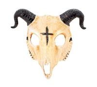 W WIDMANN MILANO Party Fashion - Maschera da diavolo, demone, capra, Lucifero con corna e croce, Halloween e Carnevale