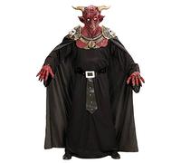 W WIDMANN MILANO Party Fashion-Maschera Diavolo Guerriero Dell'Inferno Con Armatura E Mantello Costume Uomo, Multicolore, (Taglia unica), 05389