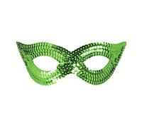 WIDMANN W Milano Party Fashion 05912 - Mascherina in Paillettes Adulto Donna, Carnevale Veneziano, Party, Feste A Tema, Taglia Unica, Colore Verde