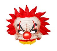 W WIDMANN MILANO Party Fashion - Maschera Killer Clown, senza mento, maschera per gli occhi, buffone pazzo, accessorio Halloween, Carnevale