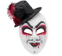 W WIDMANN MILANO Party Fashion - Maschera per adulti, maschera per il viso Killer Clown, accessorio Halloween, Carnevale