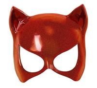 W WIDMANN MILANO Party Fashion - Maschera per gli occhi gatto, semimaschera, maschera facciale, accessorio per costume di carnevale