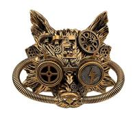 W WIDMANN MILANO Party Fashion - Maschera steampunk per adulti, lupo o teschio, accessorio per carnevale, Halloween