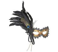 W WIDMANN MILANO Party Fashion - Maschera Tartaruga con decorazioni e piume da donna