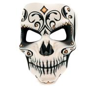 W WIDMANN MILANO Party Fashion - Maschera teschio per adulti, maschera viso Dia de los Muertos, accessorio Halloween, Carnevale